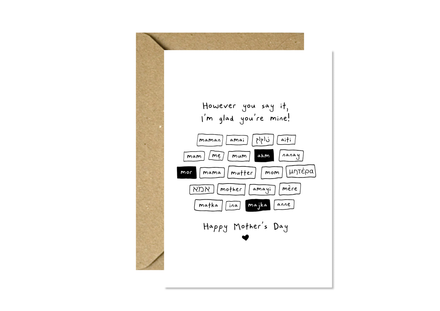 Mother's Day Languages