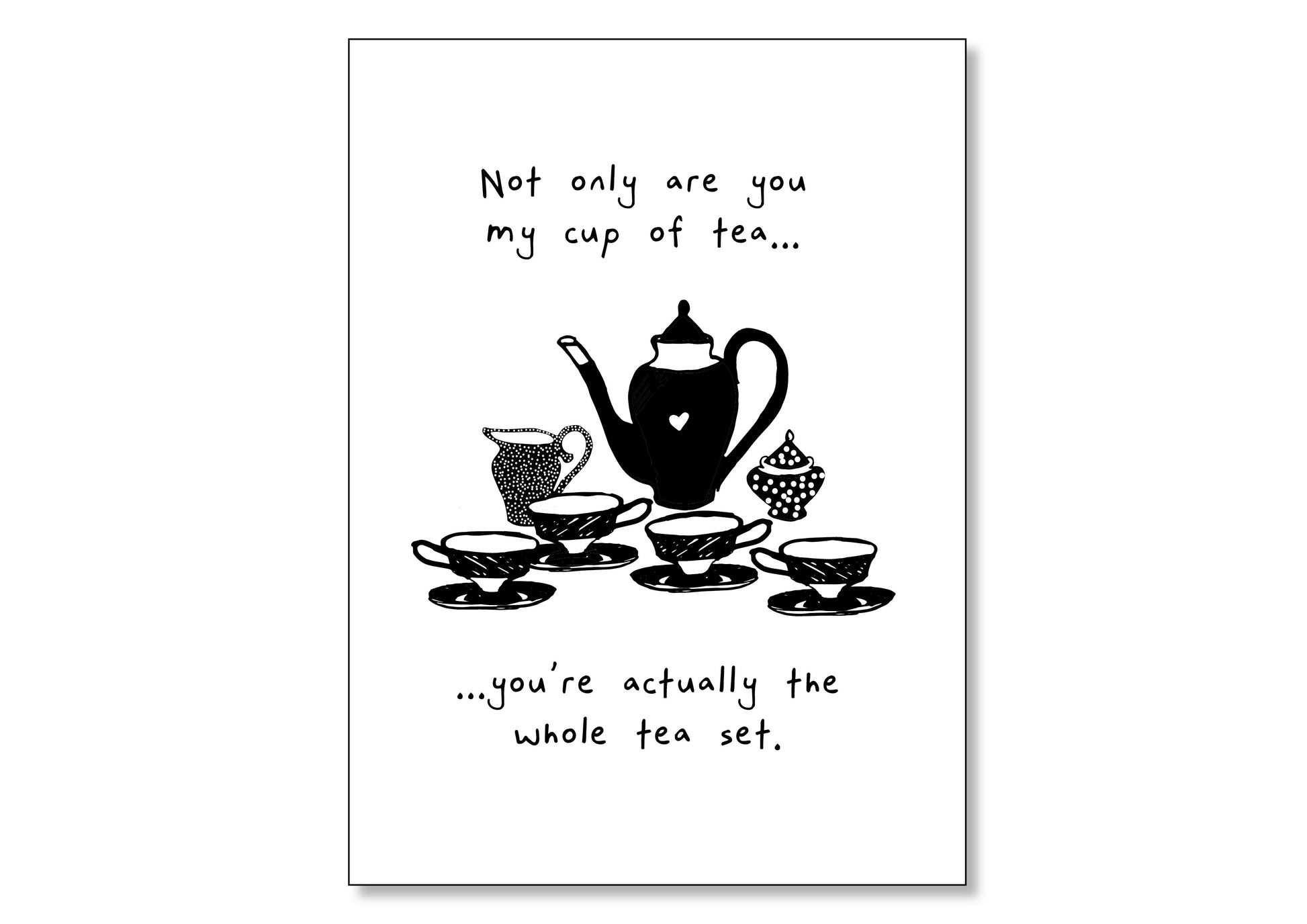 Whole Tea Set (A4 Poster)