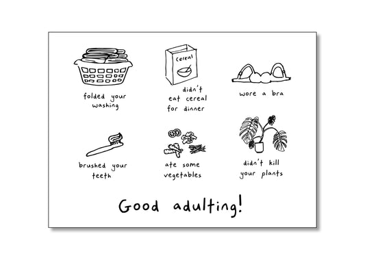 Good Adulting (A4 Poster)