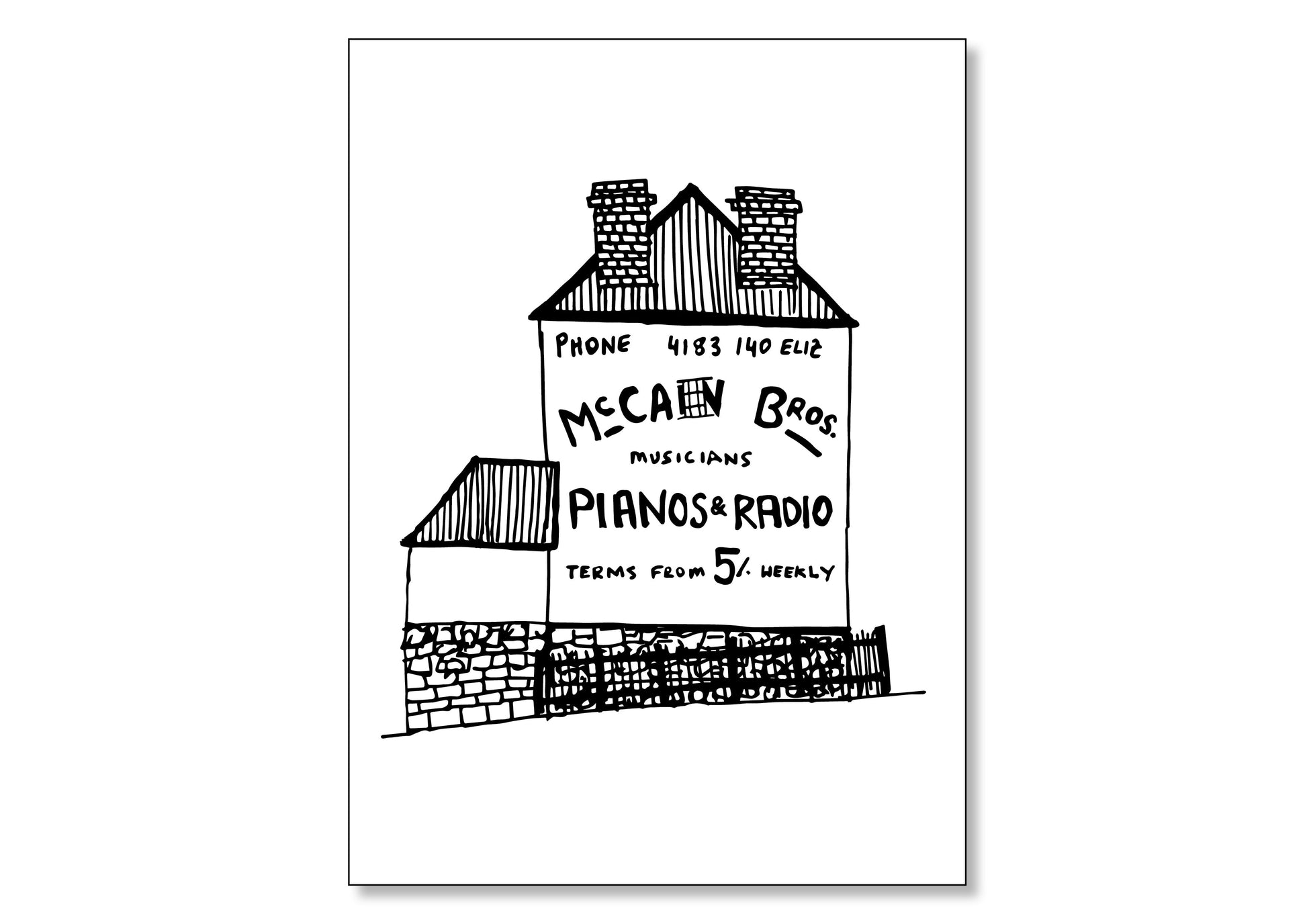 Tasmanian Building (A4 Poster)