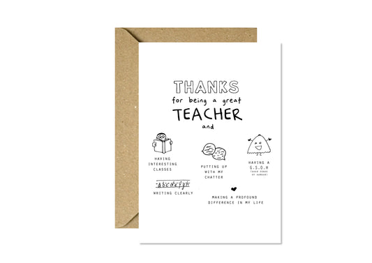 Teacher Thanks