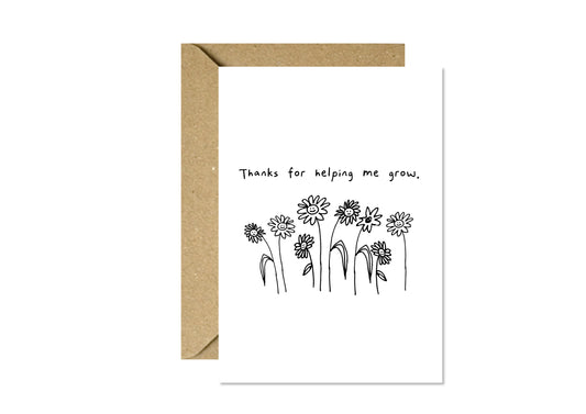 Thanks for helping me grow