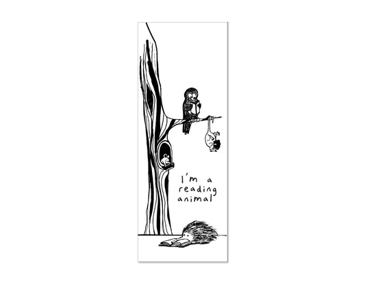 Reading Animals Bookmark
