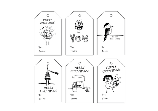 Christmas Gift Tags - Pack of 6