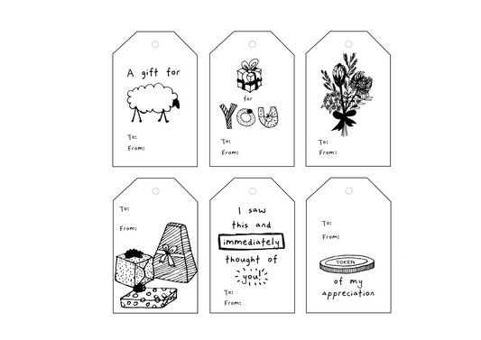 General Gift Tags - Pack of 6