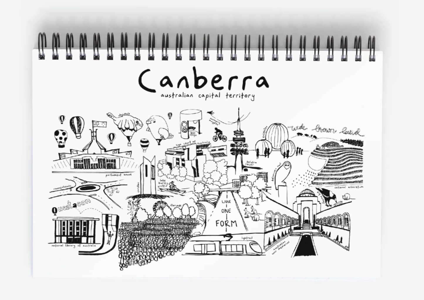 Notebook - Canberra Icons