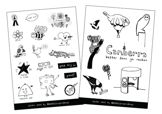 Sticker Sheets - Pack of 2